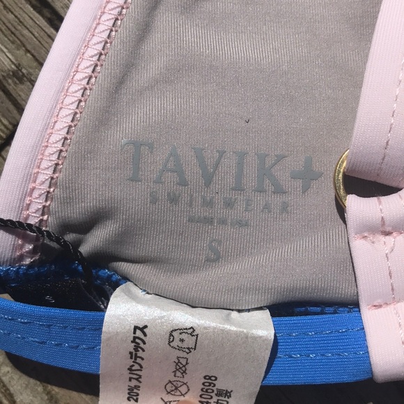 Tavik Sand Colorblock Jett Triangle Bikini Top - Picture 11 of 12